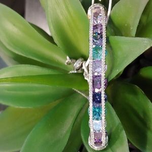 Cote d'Argent sterling gem bracelet